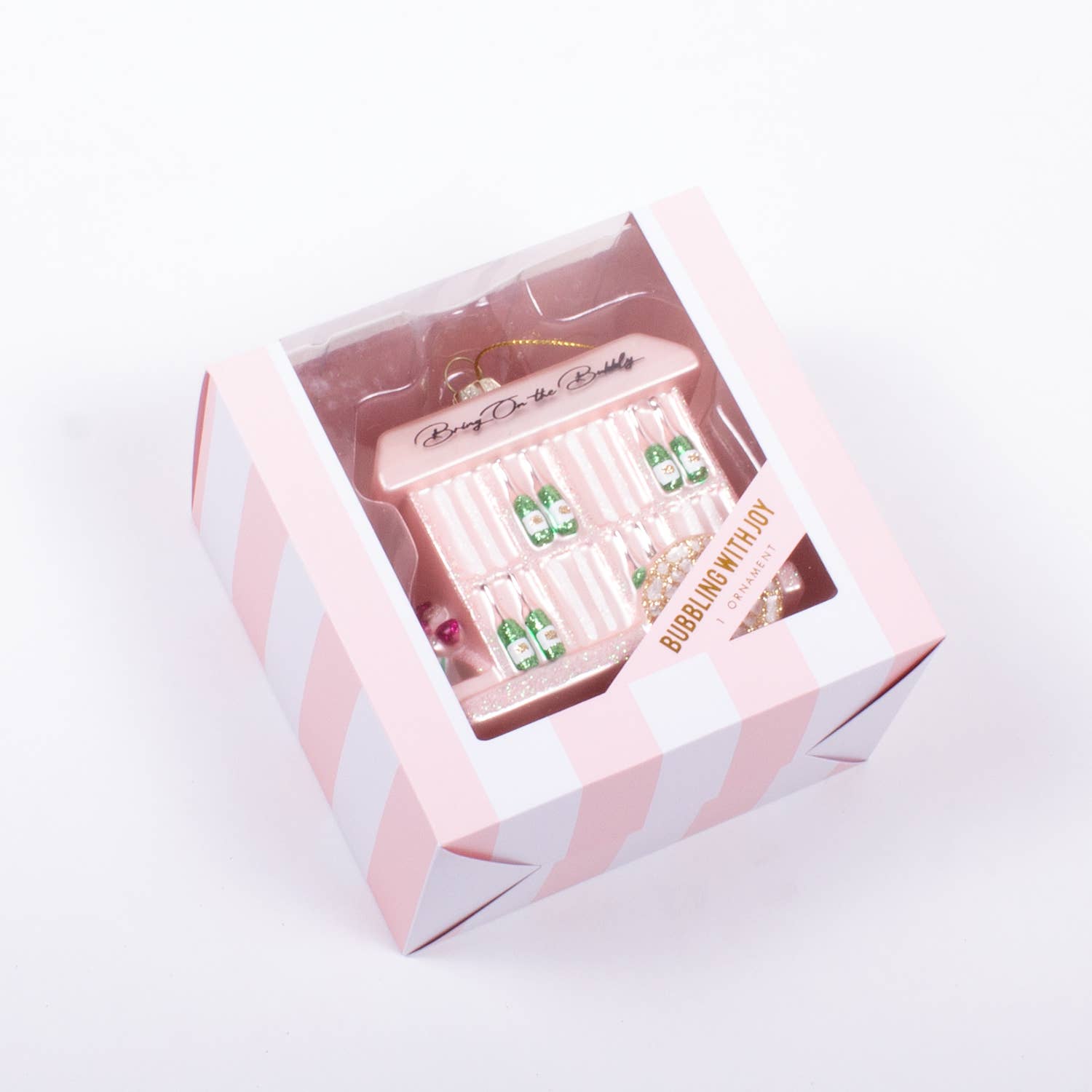 Katherine Parker Designs Bubbly Cart Glass Ornament - Thumbnail 2