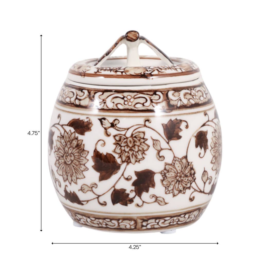 Peony Wax Brown Chinoiserie Candle