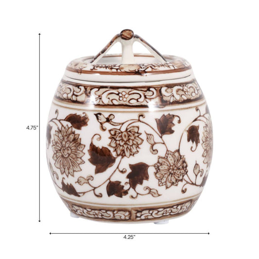 Peony Wax Brown Chinoiserie Candle