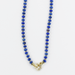 Just What You Need Blue Beaded Gemstone Necklace
