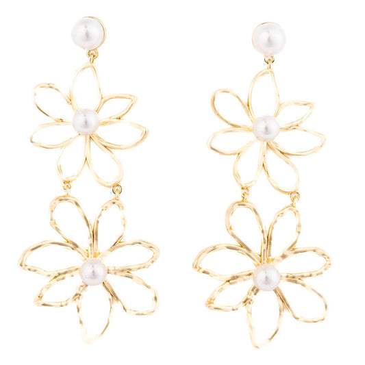 Payton Pearl Flower Earrings