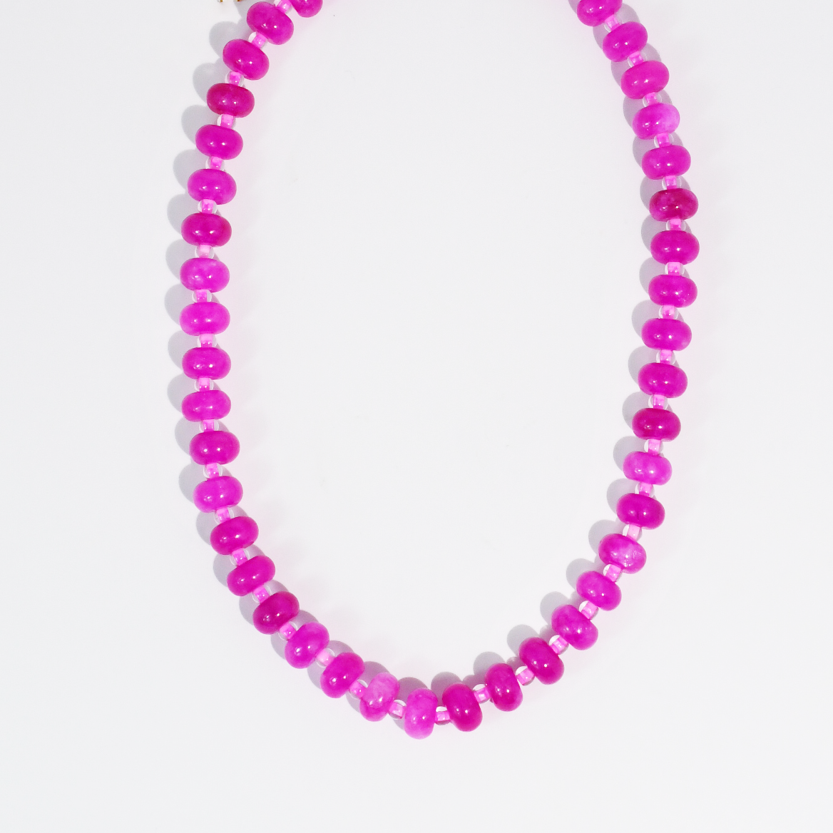 Pop of Pink Fuchsia Gemstone Necklace