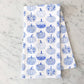 Toile Blue Pumpkins Tea Towel