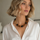 Royal Navy Beaded Gumball Necklace