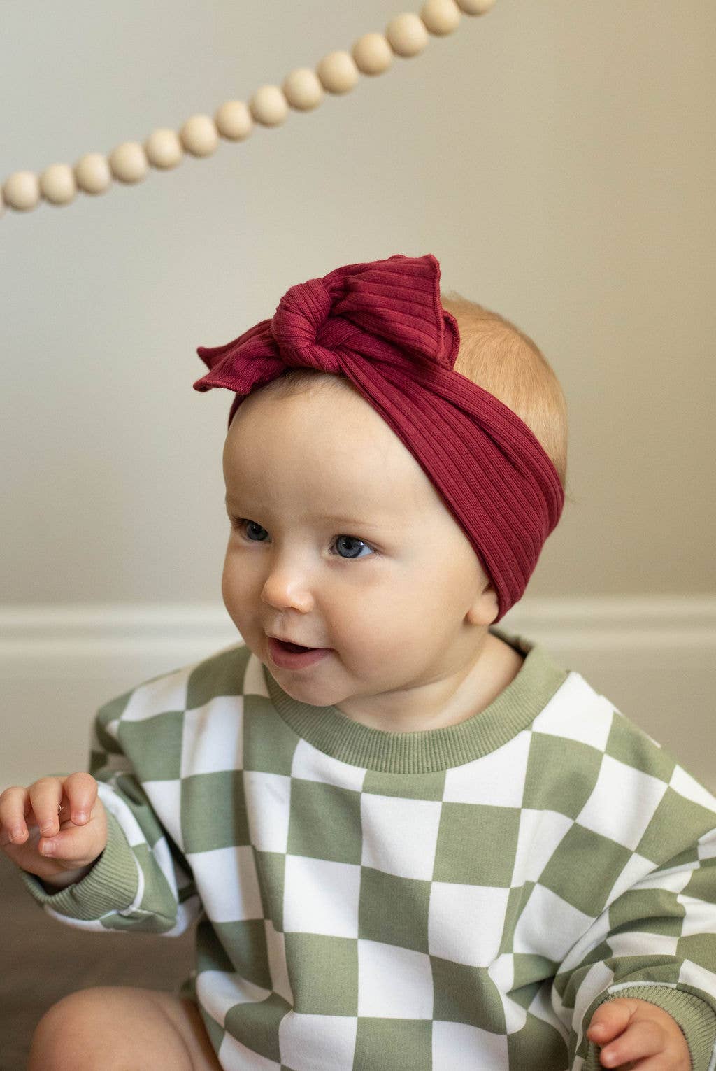 Sugar Coral Pink Oversized Checkered Bubble Romper