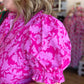 A Berry Good Summer Plus-Size Pink Puff Sleeve Top