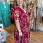 A Winter Romance Plus-Size Tiered Maxi Dress