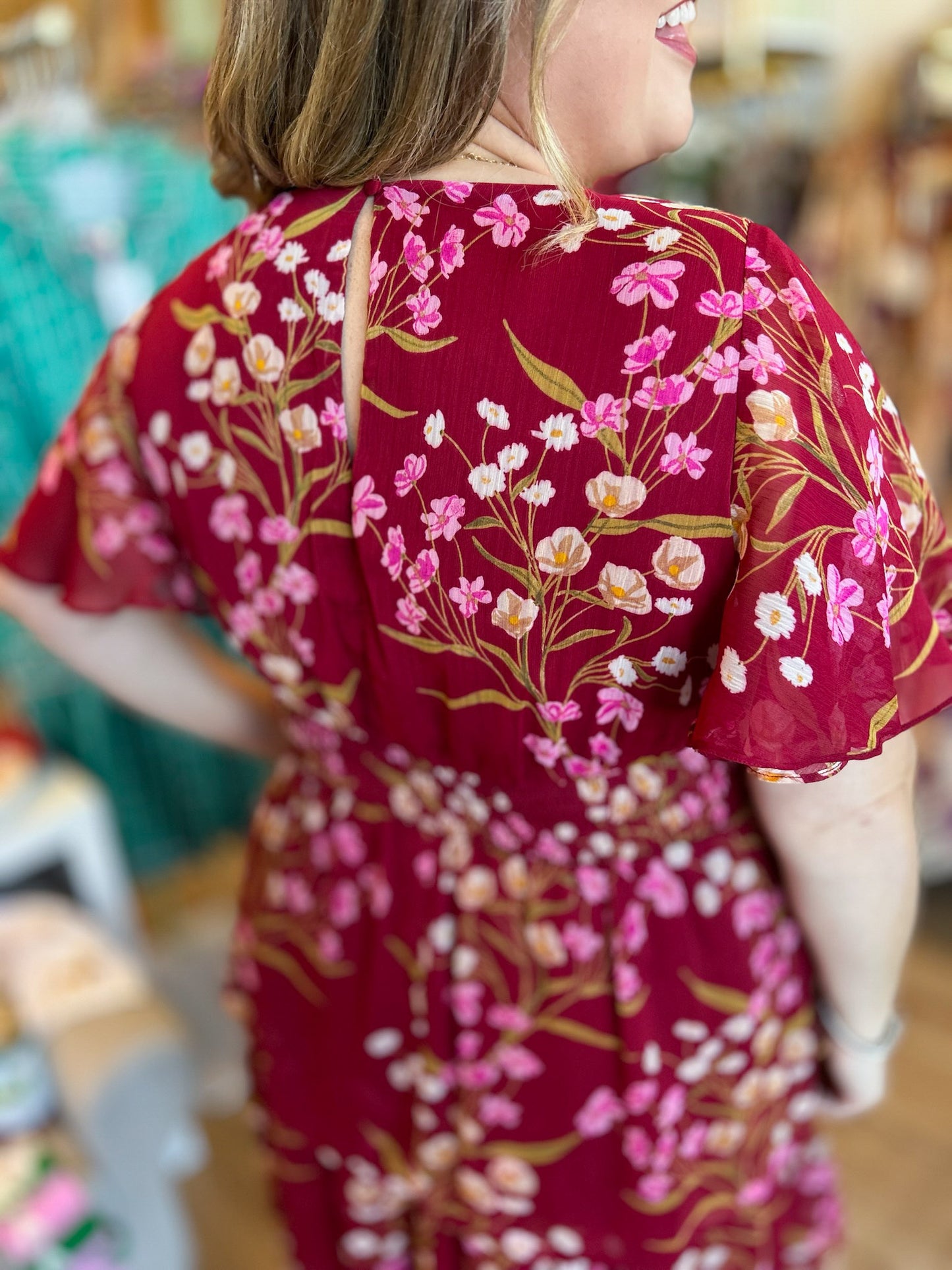 A Winter Romance Plus-Size Tiered Maxi Dress