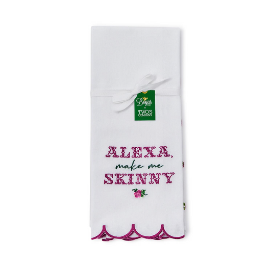 "Alexa, Make Me Skinny" Set of 2 Dish Towels