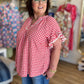 All-American Darling Curvy Red Gingham Top