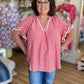 All-American Darling Curvy Red Gingham Top