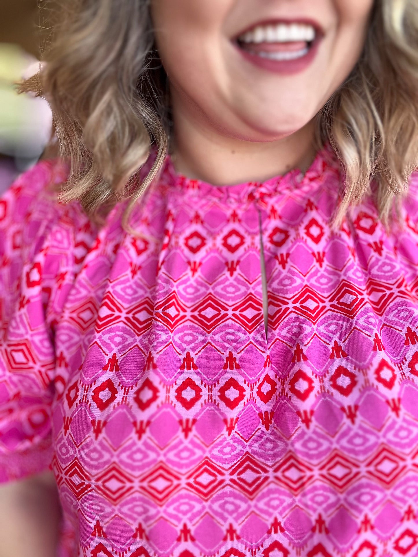 All You Need is Love Plus-Size Pink & Red Top