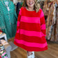 RESTOCKED! All is Bright Plus-Size Red & Pink Stripe Dress
