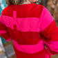 RESTOCKED! All is Bright Plus-Size Red & Pink Stripe Dress