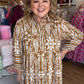 Amber & Oak Curvy Camel Print Maxi Dress