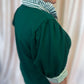 And It's Good Curvy Green Stripe Collar Top