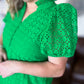Apple of My Eye(let) Curvy Green Midi Dress