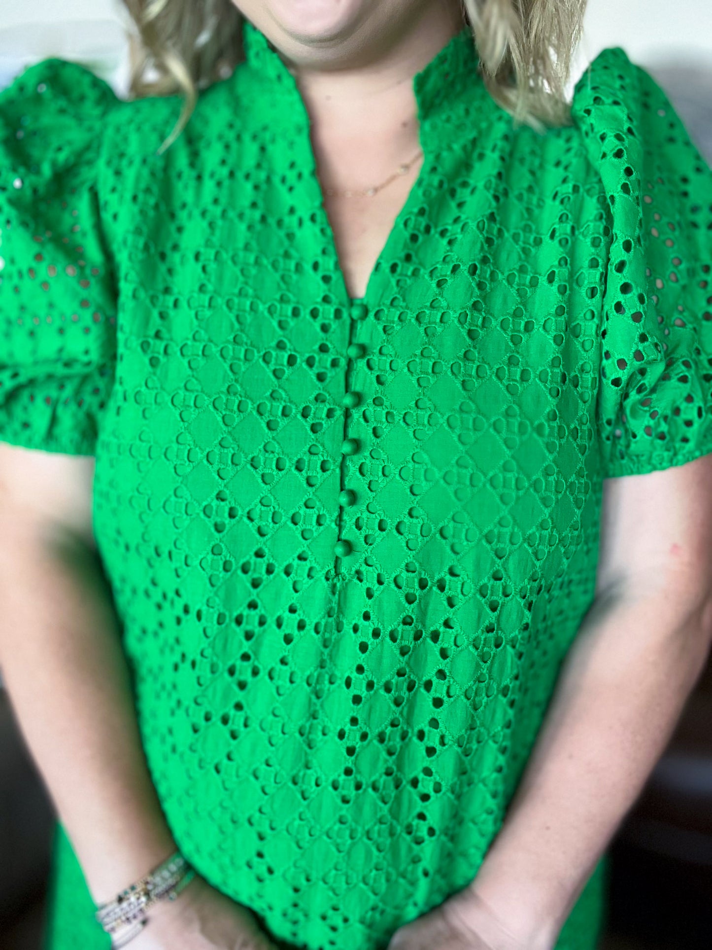 Apple of My Eye(let) Curvy Green Midi Dress