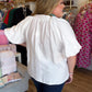 August Glow Plus-Size Off White Top
