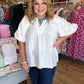 August Glow Plus-Size Off White Top
