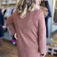 Autumn Breeze Mocha Sweater Midi Dress