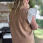Autumn Chic Plus-Size Faux Suede Flutter Sleeve Top