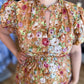 Autumn Dream Terra Cotta Curvy Floral Midi Dress