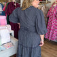 Autumn Evermore Curvy Navy Plaid Midi Dress