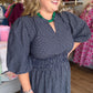 Autumn Evermore Curvy Navy Plaid Midi Dress