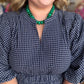 Autumn Evermore Curvy Navy Plaid Midi Dress