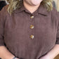 Autumn Mod Curvy Brown Corduroy Mini Dress
