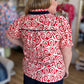 Baby, You're a Firework Curvy Red Swirl Top