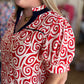 Baby, You're a Firework Curvy Red Swirl Top
