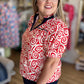 Baby, You're a Firework Curvy Red Swirl Top