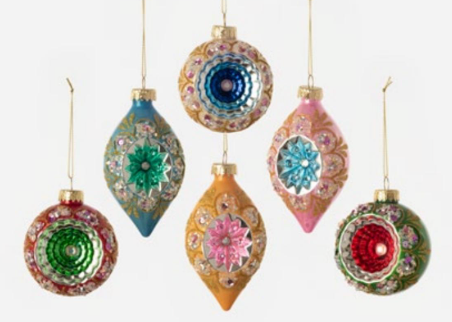 Beaded Reflector Starburst Ornament