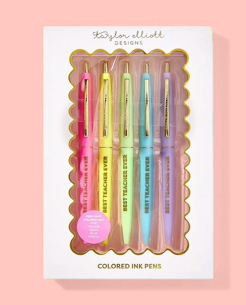 Best Teacher Ever Pen Set – Katherine Parker Designs