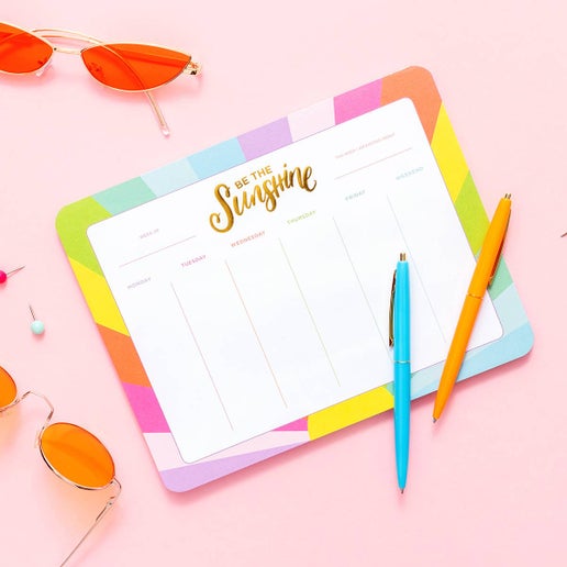 Weekly Planner - "Be the Sunshine"