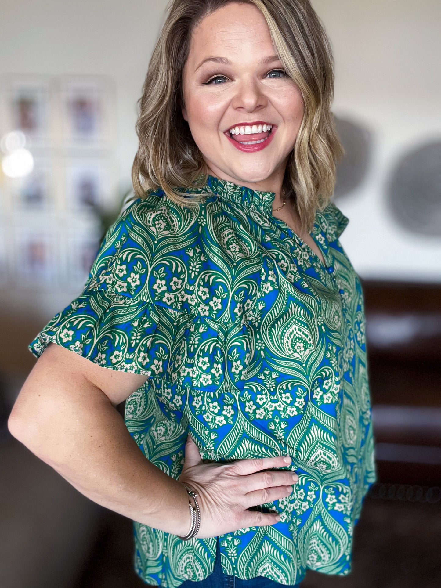 Birds of a Feather Plus-Size Blouse