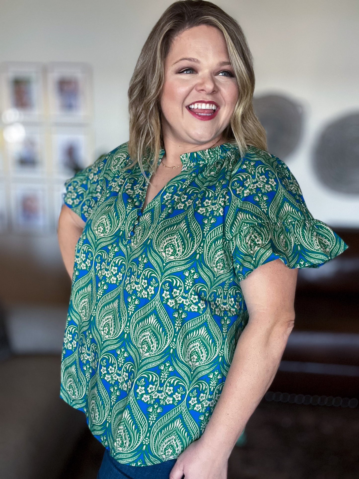Birds of a Feather Plus-Size Blouse