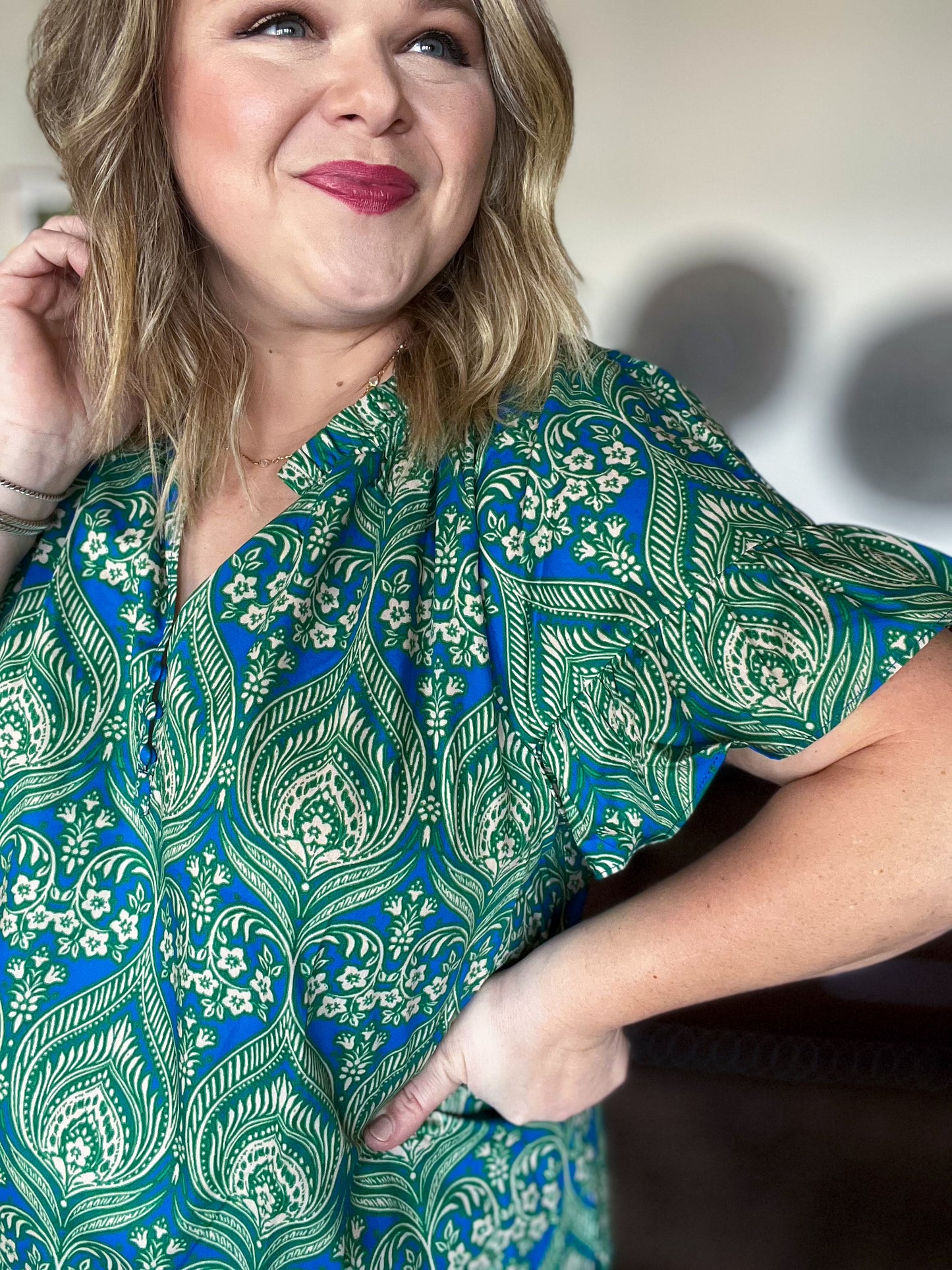 Birds of a Feather Plus-Size Blouse