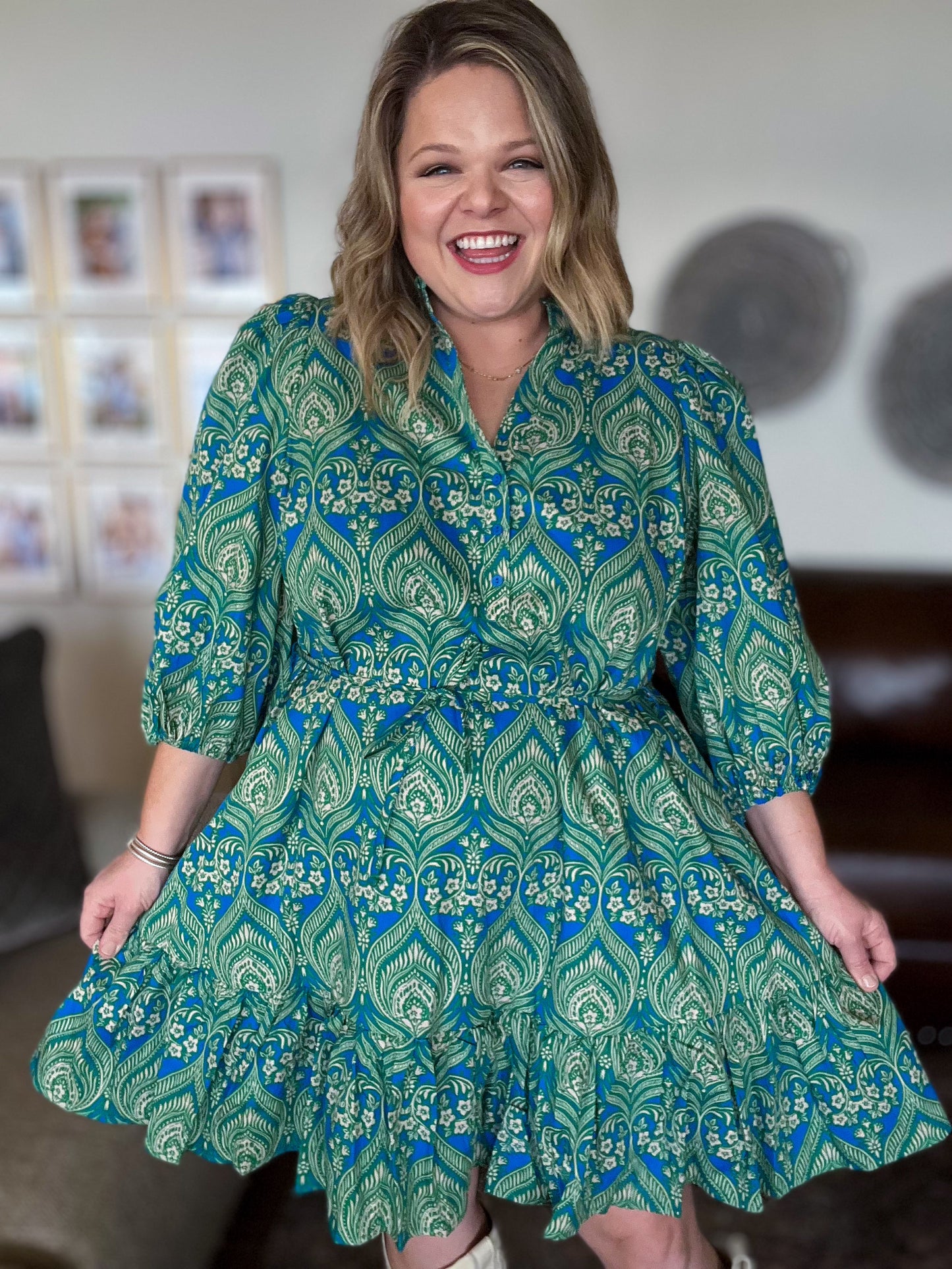 Birds of a Feather Plus-Size Mini Dress