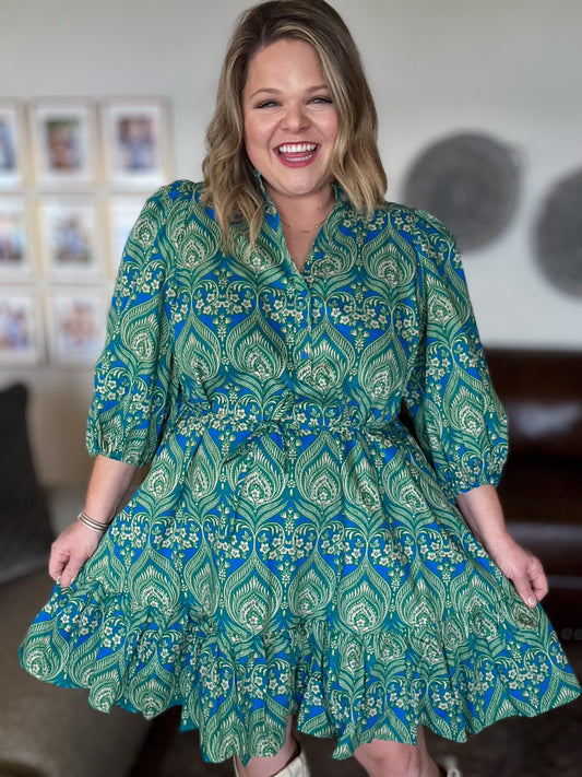 Birds of a Feather Plus-Size Mini Dress