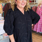 Black Dahlia Curvy Black Jacquard Midi Dress