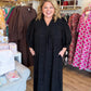 Black Dahlia Curvy Black Jacquard Midi Dress