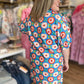 Bloom in Joy Plus-Size Cerulean Floral Mini Dress