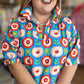 Bloom in Joy Plus-Size Cerulean Floral Mini Dress