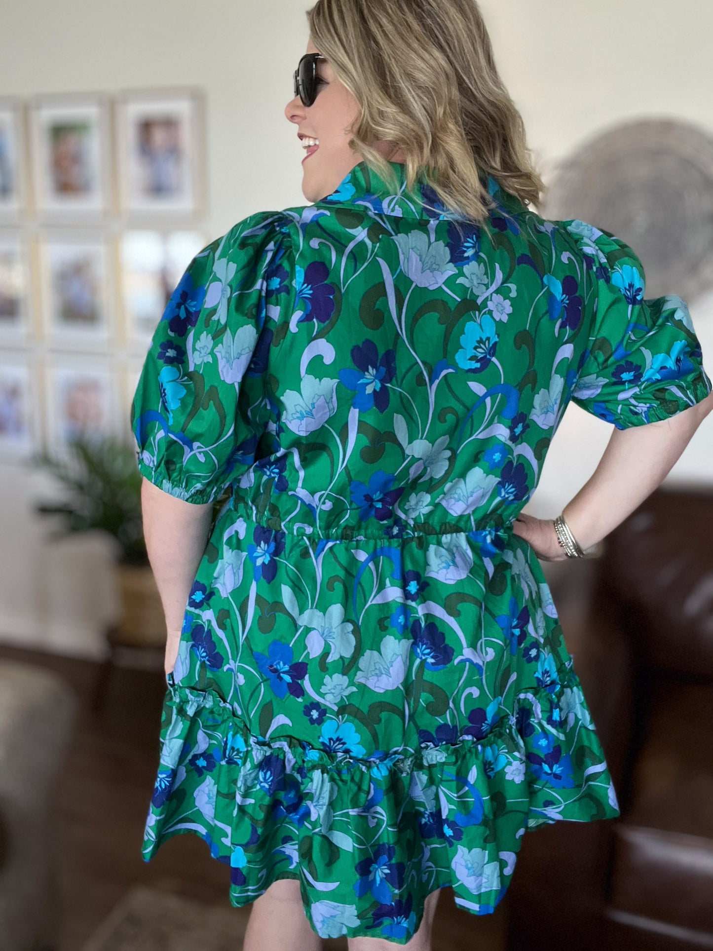 Blooming Faith Plus-Size Mini Dress