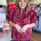 Blossom Belle Plus-Size Paisley Top