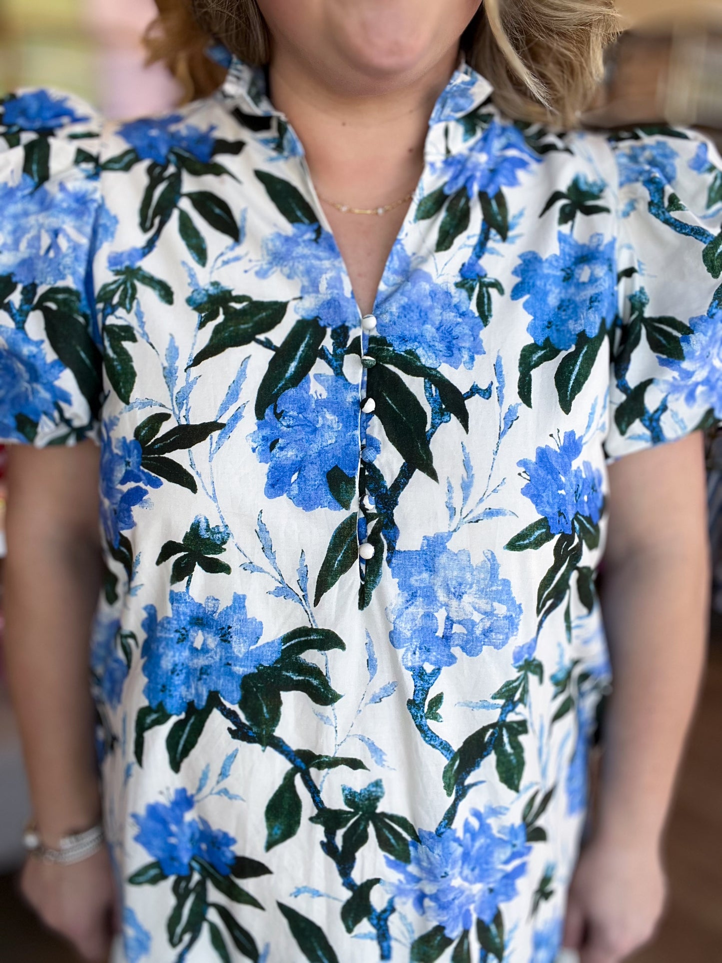 Blossom Whispers Curvy Floral Midi Dress