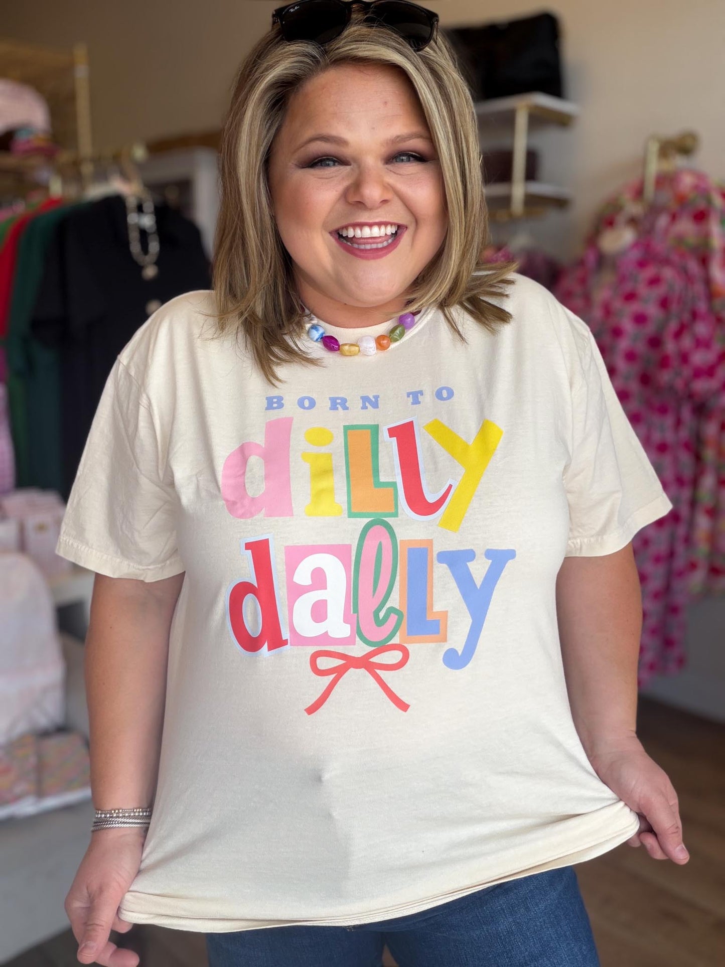 Born to Dilly Dally Plus-Size Tee